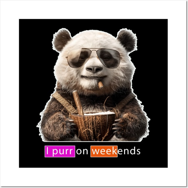 Panda Weekend Wall Art by Christopher store